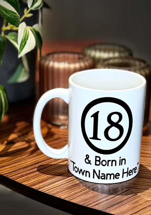 Personalised '18' Mug