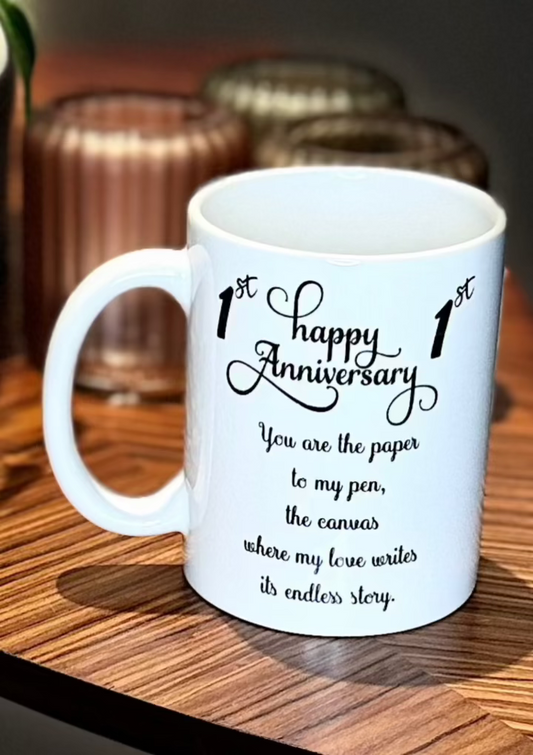 1st Anniversary Mug