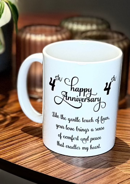 4th Anniversary Mug